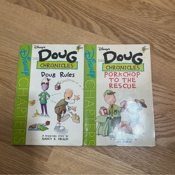 Vintage Doug Chronicles Paperback Book Bundle Nickelodeon Doug Rules Porkchop - Picture 2 of 3